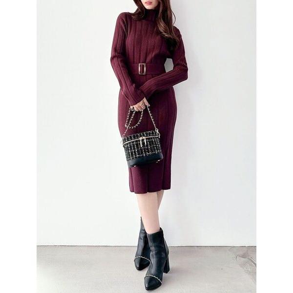 ZOZO問い合わせ番号:98468045ショップ:RESEXXY，リゼクシーブランド:RESEXXY，リゼクシー商品名:【WEB限定】ワイドリブニットワンピースカテゴリ:ワンピース/ドレス>ワンピースブランド品番:1525603607...