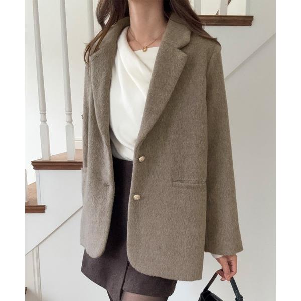 『タイムセール実施中』ZOZO問い合わせ番号:98468081ショップ:JUNOAH，ジュノアブランド:LAUIR，ラウアー商品名:シャギーコートジャケットカテゴリ:ジャケット/アウター>テーラードジャケットブランド品番:frla00...