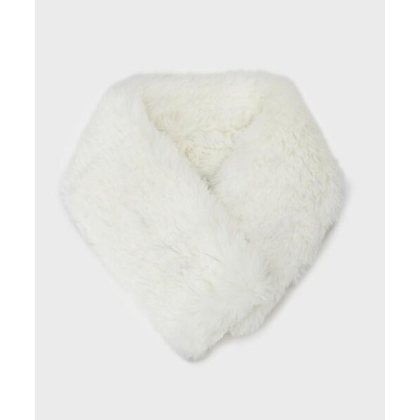 ストール マフラー 「マグネット仕様」フェイクファーミニティペット レディース