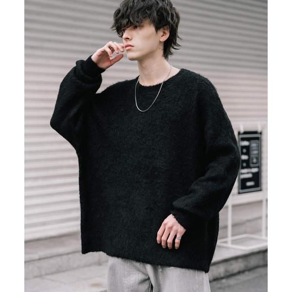 『タイムセール実施中』ZOZO問い合わせ番号:98469173ショップ:Rocky Monroe，ロッキーモンローブランド:Rocky Monroe，ロッキーモンロー商品名:オーバーサイズウール混ミックス糸プルオーバーニットセーターカテゴリ...