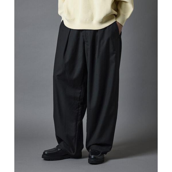 『タイムセール実施中』ZOZO問い合わせ番号:98469271ショップ:FREAK'S STORE，フリークスストアブランド:FREAK'S STORE，フリークスストア商品名:限定展開 ワイドシルエット バレルレッグ スラックス パンツカ...