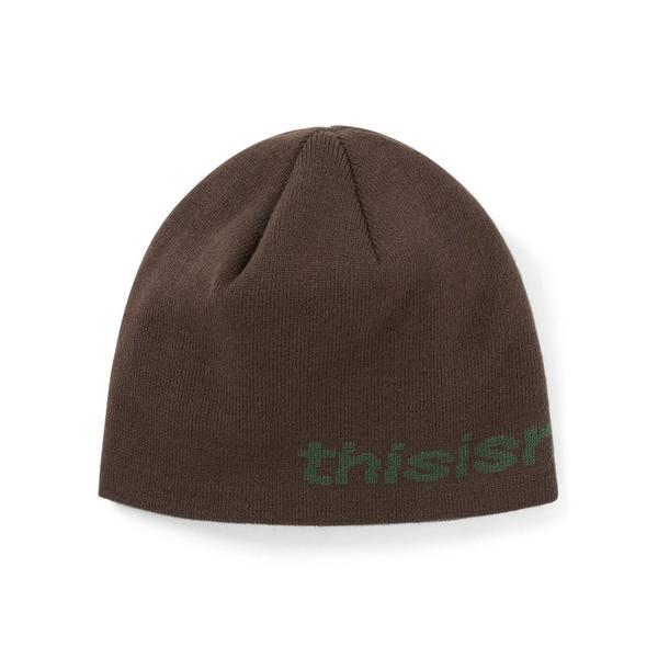 ZOZO問い合わせ番号:98471653ショップ:thisisneverthat，ディスイズネバーザットブランド:thisisneverthat，ディスイズネバーザット商品名:SP-Logo No Cuff Beanieカテゴリ:帽子&gt...