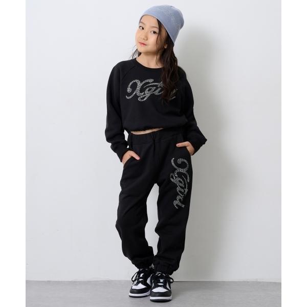 『セール実施中』ZOZO問い合わせ番号:98502768ショップ:X-girl Stages，エックスガール ステージスブランド:X-girl Stages，エックスガールステージス商品名:ラインストーンロゴスウェットパンツカテゴリ:パンツ...