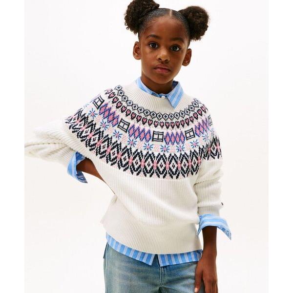 『セール実施中』ZOZO問い合わせ番号:98502865ショップ:TOMMY HILFIGER，トミー ヒルフィガーブランド:TOMMY HILFIGER，トミーヒルフィガー商品名:GIRLS フェアアイルセーターカテゴリ:トップス>...