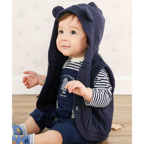 ※このアイテムは返品・交換対象外商品です。ZOZO問い合わせ番号:98503003ショップ:BEBE ONLINE STORE，ベベ オンラインストアブランド:SLAP SLIP BABY，スラップスリップベビー商品名:【お揃い】クマ耳フー...