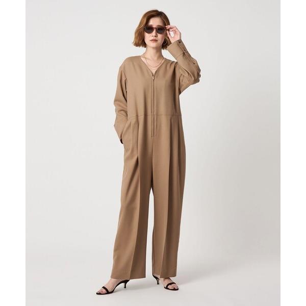 ZOZO問い合わせ番号:98503372ショップ:UNITED ARROWS，ユナイテッドアローズブランド:conte，コンテ，UNITED ARROWS，ユナイテッドアローズ商品名:＜conte＞フロントジップ Vネック オールインワンカ...