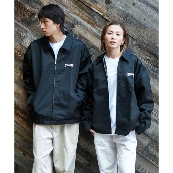 ブルゾン アウター TWILL WORK JACKET/THRASHER スラッシャー ツイル ワーク ジャケット カバーオール ブルゾン アウターワークウェア ストリート