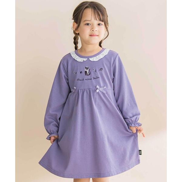 『タイムセール実施中』ZOZO問い合わせ番号:98538425ショップ:BEBE ONLINE STORE，ベベ オンラインストアブランド:Noeil aime BeBe，ノイユエイムベベ商品名:レースフリル襟インレイワンピース(80~13...