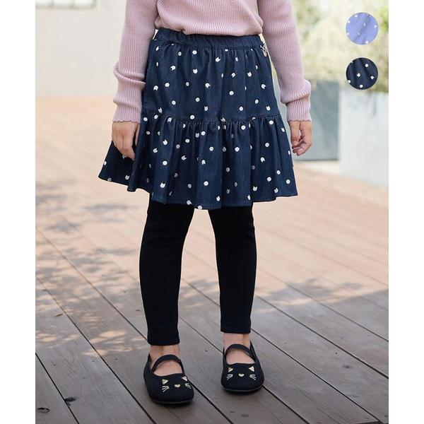 『セール実施中』ZOZO問い合わせ番号:98539093ショップ:ANY，エニィブランド:ANY，エニィ商品名:ネコ×ドット刺繍 スキャッツカテゴリ:パンツ>その他パンツブランド品番:PRFKGA0433素材:ネイビー：[スカート]綿...