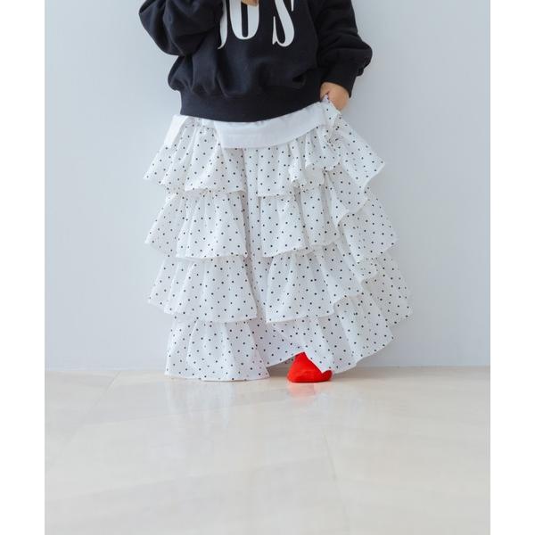 『セール実施中』ZOZO問い合わせ番号:98539872ショップ:LOWRYS FARM，ローリーズファームブランド:LOWRYS FARM，ローリーズファーム商品名:ドットティアードロングスカート　601915カテゴリ:スカート>ス...