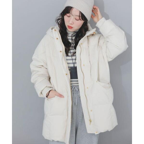 『セール実施中』ZOZO問い合わせ番号:98540683ショップ:le.coeur blanc，ルクールブランブランド:le.coeur blanc，ルクールブラン商品名:ストレッチフードミドルダウンカテゴリ:ジャケット/アウター>ダ...