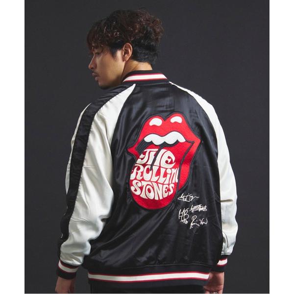 スカジャン B-TRS-Lips＆Tongue-シグネチャーリバーシブルスカジャン メンズ レディース