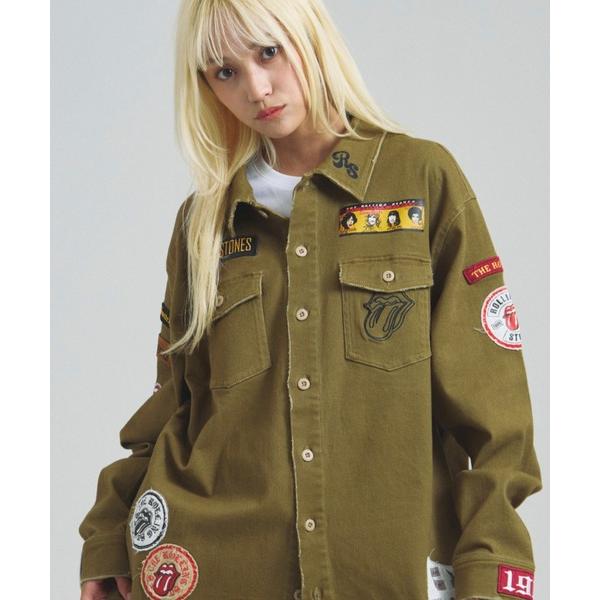 シャツ B-TRS-Lips＆Tongue カットオフワッペンシャツJKT メンズ レディース