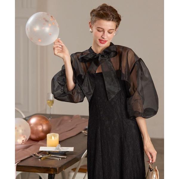 ZOZO問い合わせ番号:98543065ショップ:BONLECILL，ボンルシールブランド:BONLECILL noir，ボンルシールノワール，BONLECILL，ボンルシール商品名:【BONLECILL noir】2wayビッグリボンシア...