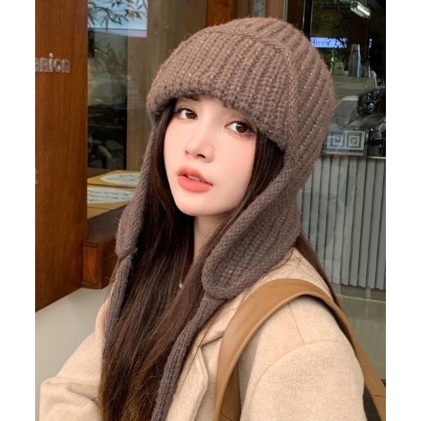 『セール実施中』ZOZO問い合わせ番号:98543159ショップ:Teem Store，チームストアブランド:pyornim，ピョルニム商品名:【25年秋冬新作】フライトニットキャップカテゴリ:帽子>ニットキャップ/ビーニーブランド品...