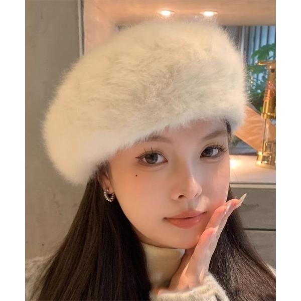 『セール実施中』ZOZO問い合わせ番号:98543162ショップ:Teem Store，チームストアブランド:pyornim，ピョルニム商品名:【25年秋冬新作】シャギーニットベレー帽カテゴリ:帽子>ハンチング/ベレー帽ブランド品番:...