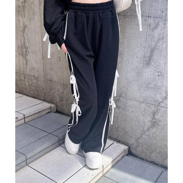 ZOZO問い合わせ番号:98573596ショップ:INGNI，イングブランド:INGNI，イング商品名:【WEB限定】レースラインスウェットパンツ(セットアップ対応)カテゴリ:パンツ>スウェットパンツブランド品番:1999-30015...