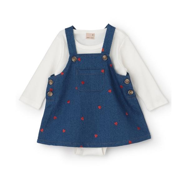 『セール実施中』※このアイテムは返品・交換対象外商品です。ZOZO問い合わせ番号:98573780ショップ:petit main，プティマインブランド:petit main，プティマイン商品名:【リンク】刺しゅうサロペSKセットアップカテゴ...