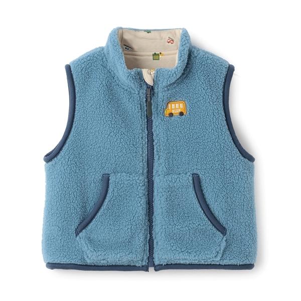 『セール実施中』ZOZO問い合わせ番号:98573832ショップ:NARUMIYA ONLINE，ナルミヤ オンラインブランド:kladskap，クレードスコープ商品名:乗り物リバーシブルボアベストカテゴリ:トップス>ベストブランド品...