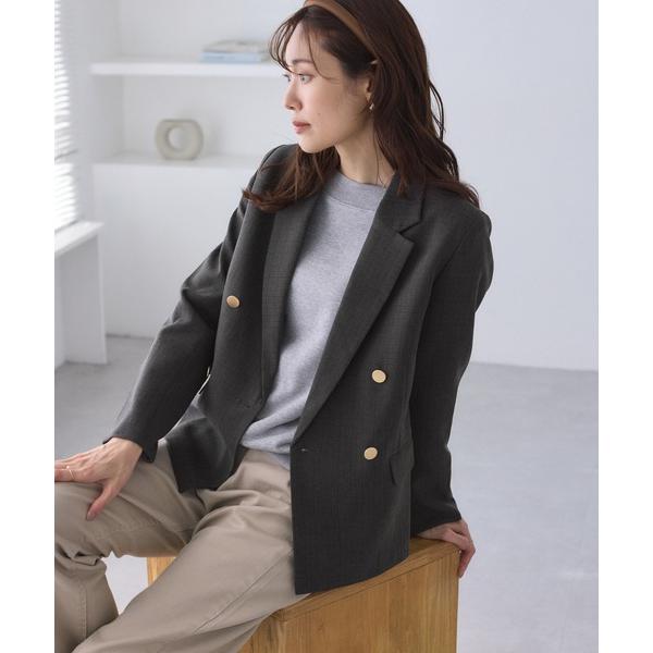 ZOZO問い合わせ番号:98577307ショップ:ROPE' PICNIC，ロぺピクニックブランド:ROPE' PICNIC，ロペピクニック商品名:レディハンサムシリーズ ウールライク金ボタンジャケット(総裏地)/セットアップ対応カテゴリ:...