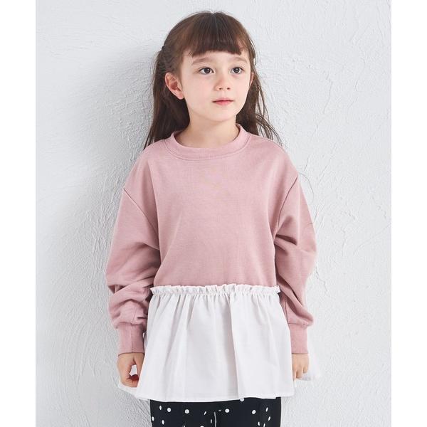 『セール実施中』ZOZO問い合わせ番号:98577470ショップ:pairmanon，ペアマノンブランド:pairmanon，ペアマノン，coucou manon，ククゥ マノン商品名:【まいにちスウェット】ガールズ  裏毛 ペプラム スウ...