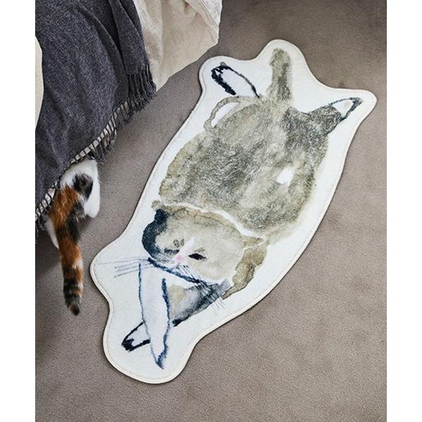 『セール実施中』ZOZO問い合わせ番号:98579765ショップ:studio CLIP，スタディオクリップブランド:studio CLIP，スタディオクリップ商品名:ダイカットミニラグ[うちの猫博]カテゴリ:雑貨/ホビー>その他雑貨...