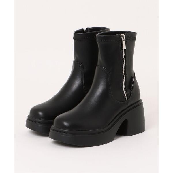 『セール実施中』ZOZO問い合わせ番号:98610522ショップ:シュープラザ，シュープラザブランド:PINK-latte，ピンクラテ，シュープラザ，シュープラザ商品名:【PINK-latte】ジップアップショートブーツカテゴリ:シューズ&...