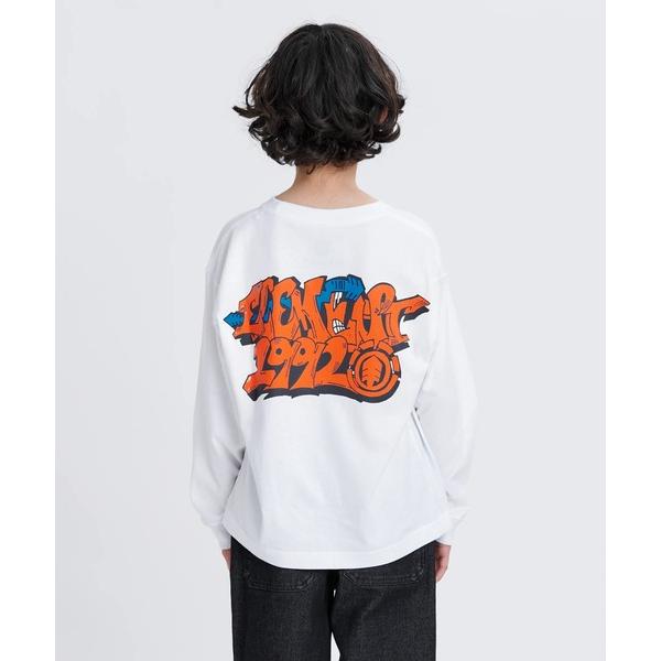tシャツ ELEMENT キッズ TAG LS YOUTH ロンＴ 「2025年秋冬モデル」/エレメントキッズバックプリント長袖ロンT キッズ 子供服 男の子 女の子