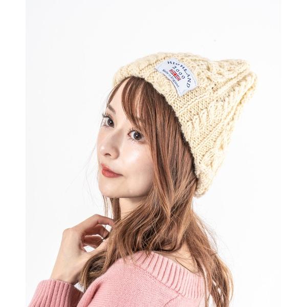 『セール実施中』ZOZO問い合わせ番号:98642101ショップ:Rivel，リヴェルブランド:HIGHLAND 2000，ハイランドトゥーサウザンド商品名:【HIGHLAND 2000/ハイランド2000】ボブキャップ　ケーブル編み　ニッ...