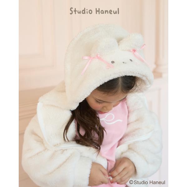 『セール実施中』ZOZO問い合わせ番号:98675051ショップ:petit main，プティマインブランド:Lycee mine，リセマイン，petit main，プティマイン商品名:【スタジオハヌル】パム＆タルトもこもこジップパーカカテ...