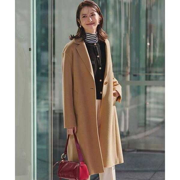 ZOZO問い合わせ番号:98675803ショップ:23区，ニジュウサンクブランド:23区，ニジュウサンク商品名:ウールカシミヤビーバー チェスター コートカテゴリ:ジャケット/アウター>チェスターコートブランド品番:SCWOGW050...