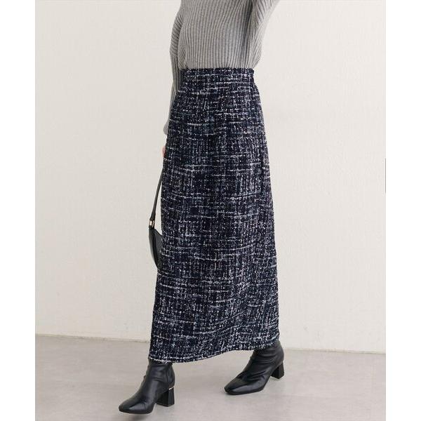 ZOZO問い合わせ番号:98677319ショップ:natural couture，ナチュラルクチュールブランド:natural couture，ナチュラルクチュール商品名:MIXツイードハイウエストタイトスカートカテゴリ:スカート>ス...