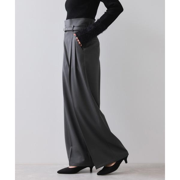 『セール実施中』ZOZO問い合わせ番号:98677972ショップ:VIS，ビスブランド:VIS，ビス商品名:ベルトディテールタックワイドパンツ/イージーケアカテゴリ:パンツ>その他パンツブランド品番:2025-B-BVS45100素材...