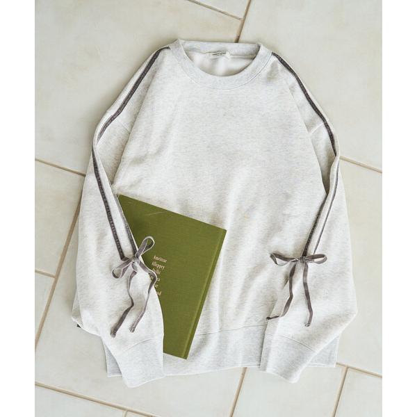 ZOZO問い合わせ番号:98689951ショップ:FREAK'S STORE，フリークスストアブランド:FREAK'S STORE，フリークスストア商品名:限定展開　ベロア リボン ライン 裏起毛 スウェット プルオーバーカテゴリ:トップス...