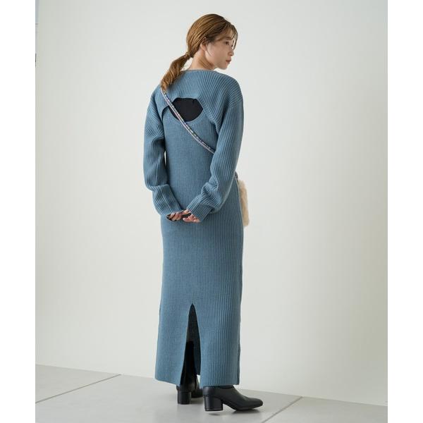 『セール実施中』参考価格：8，690円発売時期：2021年10月コンディション：C（やや使用感あり）使用感があり、やや気になる傷や汚れがあるアイテム前身頃・後身頃：ほつれ参考商品名：【SETアイテム】クロップドニット×キャミワンピースSET...