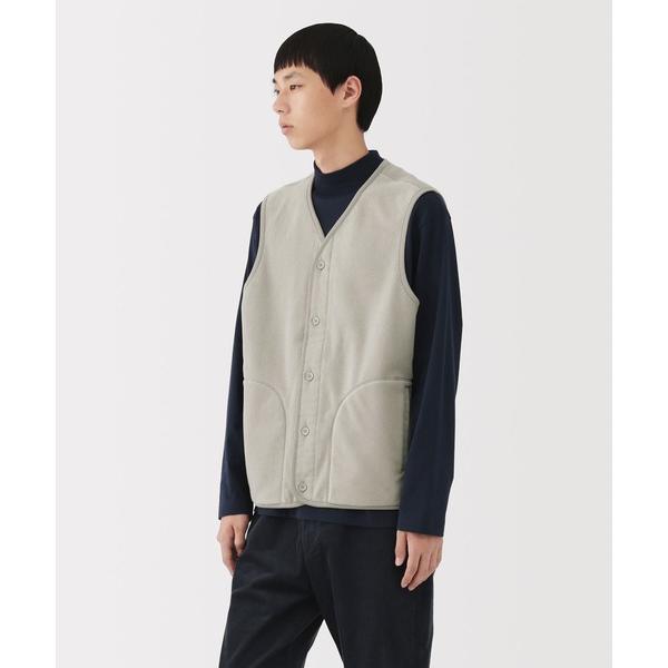 『セール実施中』ZOZO問い合わせ番号:98714046ショップ:無印良品，ムジルシリョウヒンブランド:無印良品，ムジルシリョウヒン商品名:紳士　素材に還るフリースベストカテゴリ:トップス>ベストブランド品番:454731548219...