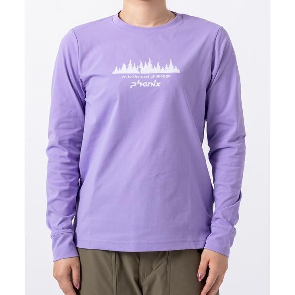tシャツ phenix outdoor(フェニックスアウトドア)フロントロゴ ベーシック ロングスリーブTシャツ レディース