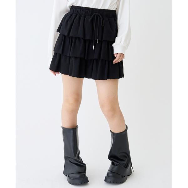 『セール実施中』ZOZO問い合わせ番号:98745279ショップ:NARUMIYA ONLINE，ナルミヤ オンラインブランド:LOVETOXIC，ラブトキシック商品名:【セット可】ティアードカットフリルミニスカートカテゴリ:スカート&gt...