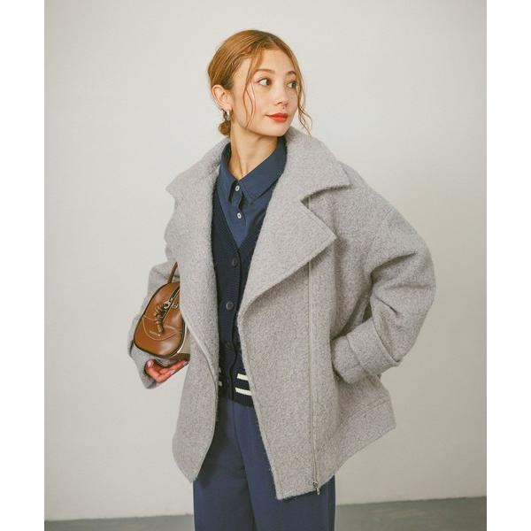 『タイムセール実施中』ZOZO問い合わせ番号:98746954ショップ:BAYFLOW，ベイフローブランド:BAYFLOW，ベイフロー商品名:[軽い着心地]ウーリーライダースコートカテゴリ:ジャケット/アウター>その他アウターブランド...