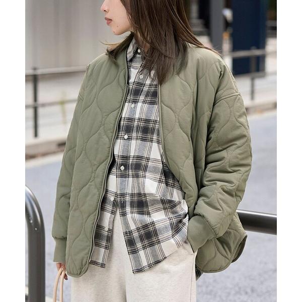 ZOZO問い合わせ番号:98747843ショップ:coen，コーエンブランド:coen，コーエン商品名:ノーカラー撥水キルティングブルゾン オーバーサイズカテゴリ:ジャケット/アウター>ノーカラージャケットブランド品番:7660600...