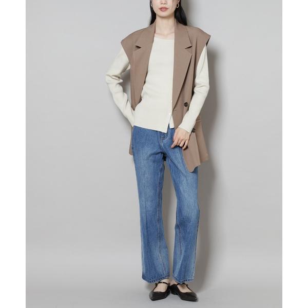 『セール実施中』ZOZO問い合わせ番号:98780818ショップ:NANO universe，ナノユニバースブランド:NANO universe，ナノユニバース商品名:センタープレスデニムカテゴリ:パンツ>デニムパンツブランド品番:6...