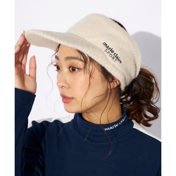 『タイムセール実施中』ZOZO問い合わせ番号:98781117ショップ:OCEAN GOLF，オーシャンゴルフブランド:marie claire，マリ・クレール商品名:【marieclaire/マリクレール】レディースニットバイザー／裏ボア...