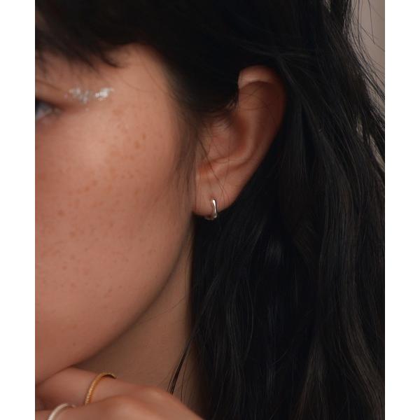 フープ ピアス 「silver925」SquareHoopPierce8mm/スクエアミニフープピアス8mm レディース メンズ