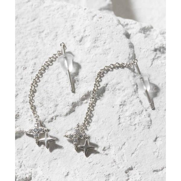 ピアス 星型チェーンピアス レディース メンズ