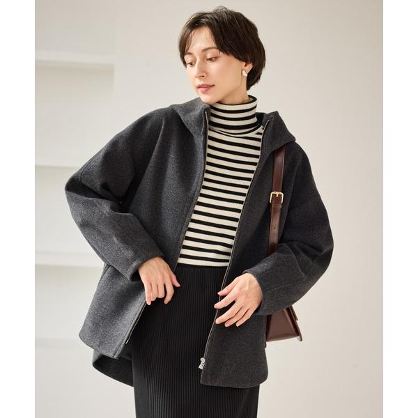 『セール実施中』ZOZO問い合わせ番号:98814984ショップ:ROPE' PICNIC，ロぺピクニックブランド:ROPE' PICNIC，ロペピクニック商品名:【新色追加】ジャージーメルトンシリーズ ジップアップフーデッドコート/無地・...