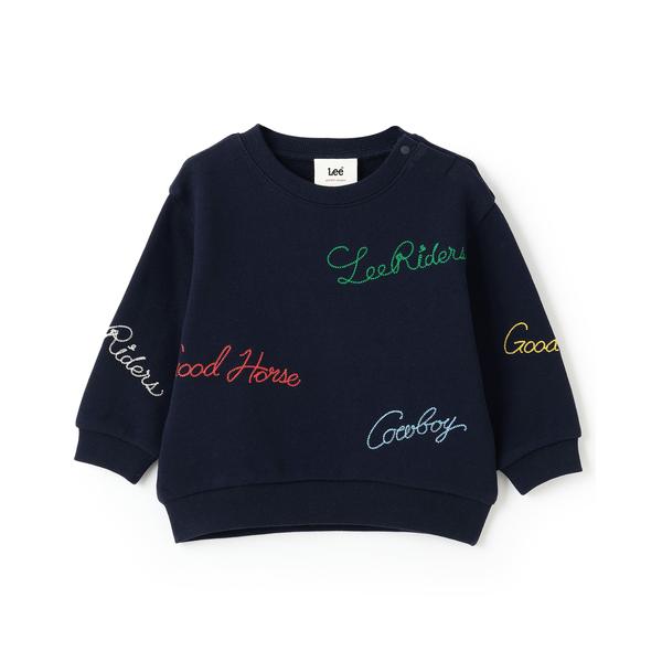 『セール実施中』ZOZO問い合わせ番号:98846564ショップ:petit main，プティマインブランド:petit main，プティマイン商品名:【Lee】ロゴ刺繍トレーナーカテゴリ:トップス>スウェットブランド品番:95532...