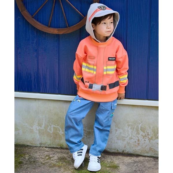 『セール実施中』ZOZO問い合わせ番号:98846594ショップ:NARUMIYA ONLINE，ナルミヤ オンラインブランド:kladskap，クレードスコープ商品名:働く車ロング丈ペインターパンツカテゴリ:パンツ>その他パンツブラ...