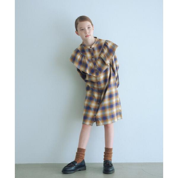 ZOZO問い合わせ番号:98877301ショップ:green label relaxing，グリーンレーベル リラクシングブランド:green label relaxing，グリーンレーベルリラクシング商品名:オンブレチェック ワンピース ...