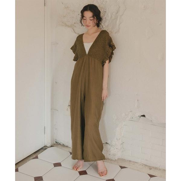 『セール実施中』参考価格：7，909円発売時期：2025年04月コンディション：B（目立つ使用感なし）使用感が少ない、または気にならないアイテムすそ周り：色あせ参考商品名：シャーリングフリルオールインワン参考品番：AFXP4338【商品に関...