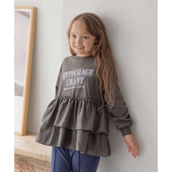 『タイムセール実施中』ZOZO問い合わせ番号:98909759ショップ:GLOBAL WORK，グローバルワークブランド:GLOBAL WORK，グローバルワーク商品名:ロゴドッキングチュニック/599758カテゴリ:トップス>Tシャ...